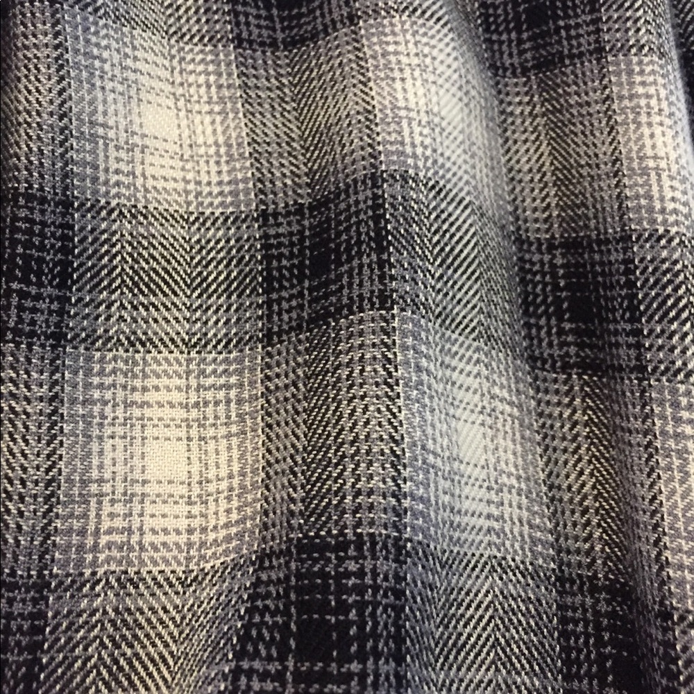 Maurices Hooded plaid long sleeve shirt